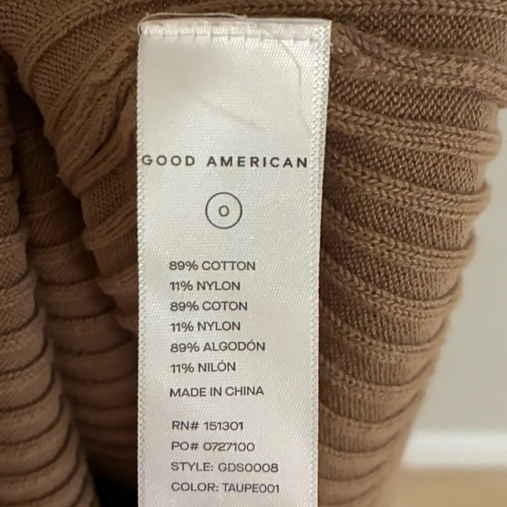 Good American Belted Body‎ Dress in Taupe - Picture 6 of 7